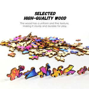 <span class=keywords><strong>Puzzle</strong></span> en <span class=keywords><strong>bois</strong></span> A3 personnalisé Prem Eco, impression par transfert thermique, <span class=keywords><strong>bois</strong></span> de chêne, revêtement à la cire d'abeille, fourniture OEM, décoration murale, cadeau, ensemble de jouets - Product Image 3