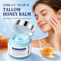 Crème Barrière Anti-Rides OEM au Céramide, Baume Raffermissant au Suif de Bœuf, Crème Visage au Peptide de Cuivre Bleu GHK-Cu Snap-8