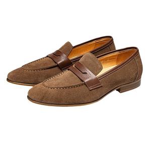 Vêtements décontractés respirants en cuir de haute qualité pour hommes, accompagnés de chaussures décontractées en cuir à enfiler pour l'automne - Product Image 3