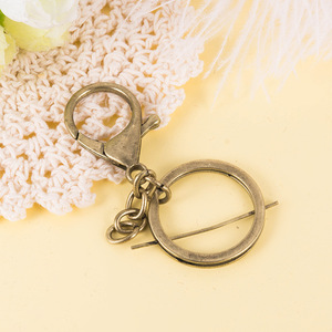 Metal Keychain Lobster Clasp 33mm Round Fashion <b>Key</b> <b>Ring</b> Hard Wearing Keychain <b>Accessories</b> Wholesale - Product Image 4