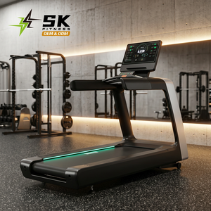 ลู่วิ่งไฟฟ้าสำหรับออกกำลังกาย SK-TX4 รุ่นเชิงพาณิชย์ ปรับความชันได้ 20 เปอร์เซ็นต์ หน้าจอสัมผัส ผลิตโดยโรงงานโดยตรง รับผลิตแบบ OEM ODM จากซัพพลายเออร์จีน - Product Image 1