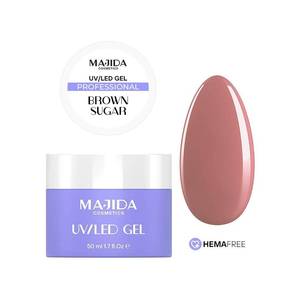 Esmalte de Uñas Profesional Majida Cosmetics UV LED Gel Brown Sugar 50ml, Libre de HEMA - Product Image 1