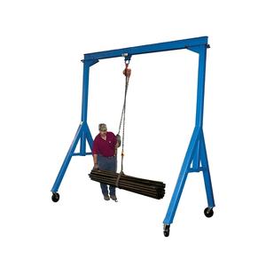 미니 알루미늄 모바일 갠트리 크레인 1T-5T 접이식 휴대용 500kg 리프팅 용량 소형 전기 모바일 갠트리 크레인 코어 모터 - Product Image 3