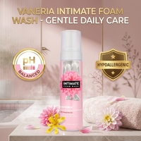 VANERIA - Espuma Íntima de 190 ml de Marca Propia, pH Balanceado, Hipoalergénica, con Iones de Plata y Extracto de Arándano