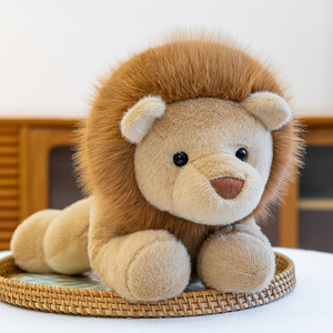 Peluche de León Cachorro Realista Personalizado - Muñeco de Peluche Realista, Lindo León de Simulación para Colección - Product Image 1