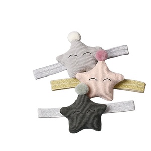 น่ารักแฟชั่นเด็กแถบคาดศีรษะ star รูปร่าง pompom <span class=keywords><strong>ผม</strong></span> hot elastic - Product Image 2