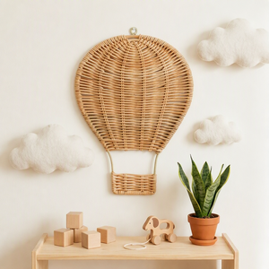 Decorazione a Mongolfiera Fatta a Mano <span class=keywords><strong>in</strong></span> Stile Nordico, Pendente per Camere dei Bambini, Decorazione Murale per Casa, Accessori per Fotografia di Neonati - Product Image 1