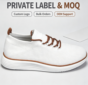 Chaussures de marche pour hommes OEM ODM, style slip-on, en maille, semelle intermédiaire EVA, logo personnalisé, vente en gros, usine, 3 saisons - Product Image 1