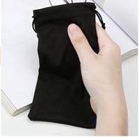 Pochette personnalisée en microfibre pour lunettes, sac souple à cordon pour lunettes de soleil, impression de logo coloré, emballage de vente au détail