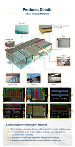 Moderna Fattoria Prefabbricata Ecologica in Struttura d'Acciaio per Bovini, Ovini, Cavalli, Suini e Bestiame - Product Image 5