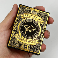 Cartes à Jouer de Haute Qualité en Gros avec Impression Personnalisée sur le Dos, en PVC Plastique, 290 g/m², 310 g/m², Papier à Noyau Noir, avec Boîte