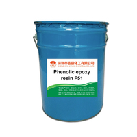 Résine époxy phénolique Novolac F51 E0476, matière première époxy thermodurcissable transparente résistante aux hautes températures