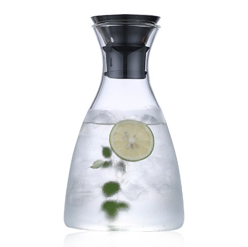 Stocked Glass Carafe Made Borosilicate Glass Water Carafe 1.5L Glass Jug With Lid