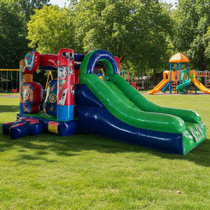 Château gonflable avec toboggan combiné, thème animal, château gonflable commercial pour enfants, fête en plein air, événement de carnaval, <span class=keywords><strong>location</strong></span> - Product Image 1