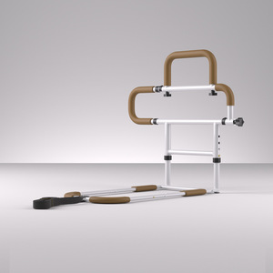 Bedside Grab Bars Foldable <b>Bed</b> Rails 59cm For Elderly <b>Disabled</b> Pregnant Safety Support With Adjustable Height And Binding Strap - Product Image 2