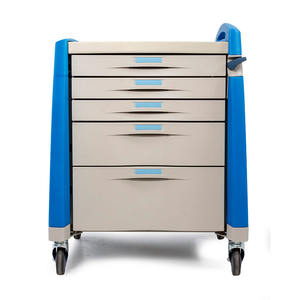 MK-P16 Ziekenhuis Medische Crash Winkelwagen Drug Levering Blauw Geneeskunde <span class=keywords><strong>Trolley</strong></span> - Product Image 1