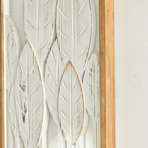 Decoración de Pared Rectangular Rústica de MDF con Diseño Floral, Ecológica, Hecha a Mano, Lavable, con Patrón Personalizado - Product Image 6