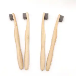 Микро-очень мягкое бамбуковое коричневого цвета с натуральным ручка для семьи