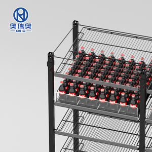 Estante de stock de almacén Estante deslizante de exhibición automática con estantes de sistema de estante de rodillo para beber - Product Image 4