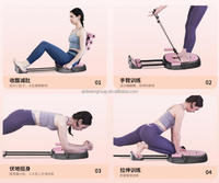 Appareil d'entraînement abdominal pliable et réglable en acier 4-en-1, équipement de musculation multifonctionnel pour la maison, charge maximale 150 kg