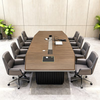 Escritorio Ejecutivo de Madera de Alta Gama Estilo Chino Personalizado Boss Zen con Armario para Oficina de Liderazgo/Presidente