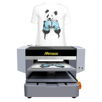 Máquina de impresión digital de camiseta textil directa a algodón A3 DTG plana automática en impresora de ropa
