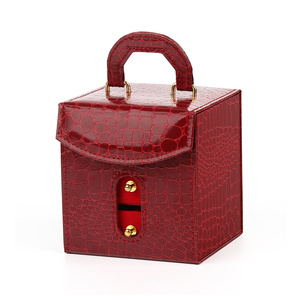 Custom Pull Out Earing Wholesale Velvet Sliding <b>Gift</b> Big Portable Drawer Leather <b>Boxes</b> Jewelry Packaging Bag Pouch and Box - Product Image 1