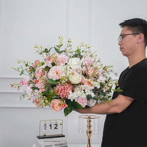 High Quality Wedding <b>Flower</b> Ball Artificial <b>Flower</b> Decoration Wedding Suppliers Rose <b>Flowers</b> Ball - Product Image 1