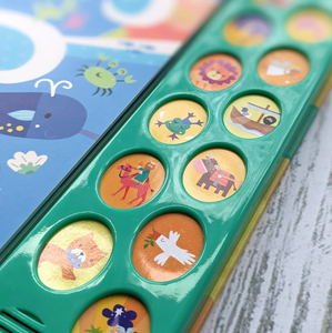 Livre sonore interactif pour enfants avec 12 boutons poussoirs, chants bibliques, apprentissage musical précoce, couverture rigide intelligente, livres audio vocaux - Product Image 2