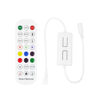 Pengontrol Lampu LED Pixel Ws2811 yang Dapat Diatur Alamatnya, Remote IR 24 Tombol, Tuya Wifi Mini Smart Life APP, DC5-24V
