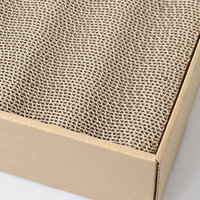Lot de 3 griffoirs pour chat avec boîte, griffoir réversible avec lit de repos pour chats et chatons de petite et moyenne taille