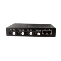Konverter Media Fiber Optik Harga Pabrik BLIY 10/100M 4 Port Fiber + 4 Port RJ45 Switch Fiber Optik Jaringan Untuk CCTV IP Camera