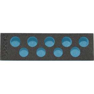 HAZET - 163-252L Inserto de espuma blanda de 2 componentes para 163-252/9 - EAN 4000896178247 TALLERES DE ROTACIÓN BANDEJAS VACÍAS - Product Image 1