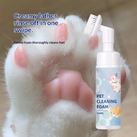 Mousse nettoyante pour pattes d'animaux, formule végétale best-seller, sans rinçage, 150 ml, pour nettoyer et prendre soin des pattes des chats et des chiens