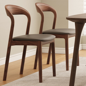 <span class=keywords><strong>Silla</strong></span> <span class=keywords><strong>de</strong></span> Comedor <span class=keywords><strong>de</strong></span> Lujo 2025, Estilo Nórdico Moderno y Minimalista, Madera Sólida con <span class=keywords><strong>Respaldo</strong></span> <span class=keywords><strong>de</strong></span> Estilo Italiano <span class=keywords><strong>para</strong></span> Uso Doméstico - Product Image 2