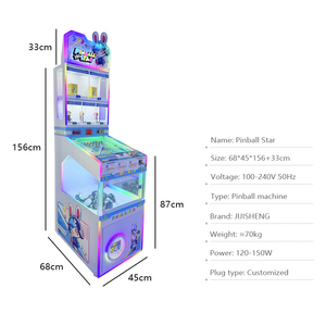 कैप्सूल खिलौना मशीन सिक्का संचालित आर्केड वेंडिंग अंडे की मशीन पिनबॉल गेम धातु 110-240v - Product Image 2