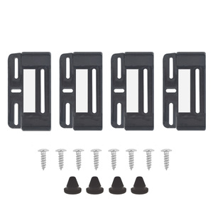 4 Piezas de Clips Negros de Plástico para Matrícula, Estilo Europeo, Soporte para Placa de Matrícula con Tornillos y Tapas - Product Image 5