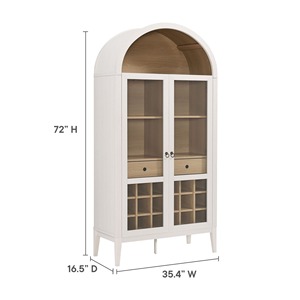 Mobile Bar Alto ad Arco in Stile Rustico <span class=keywords><strong>con</strong></span> Finitura Laminata Effetto Legno, Lusso per <span class=keywords><strong>Soggiorno</strong></span>, Sala da Pranzo, <span class=keywords><strong>Cucina</strong></span> - Vendita all'Ingrosso - Product Image 5