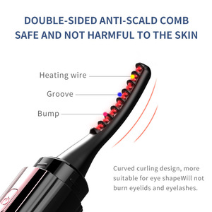 Recourbe-cils électrique chauffant rechargeable pour une tenue naturelle et durable, pince à recourber les cils électrique GZ RTS, commande en gros mixte - Product Image 3