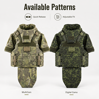 Gilet tactique de protection intégrale à dégagement rapide, modulaire, anti-coupure, ignifuge, en polyester, taille unique pour le cou et les bras