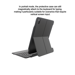 เคสคีย์บอร์ดแบบถอดได้สำหรับ iPad 11 Pro ผลิตจากหนัง พร้อมฟังก์ชั่นปรับมุมได้หลายระดับ และบลูทูธ สำหรับ iPad รุ่นที่ 10 - Product Image 4