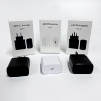 Chargeur mural portable 45w Usb c Type c Câble de charge rapide Bloc de chargeur pour téléphone portable Ensemble adaptateur pour Iphone 15 Pro Max Samsung