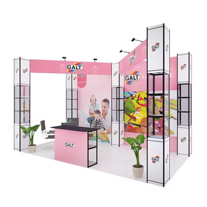 Impresión personalizada 10x10, stand de exhibición de feria comercial, Torre giratoria sin herramientas, configuración rápida, portátil y reutilizable para publicidad de exposiciones - Product Image 6
