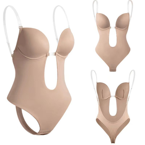 OEM Logo personalizzato perdita di peso 5 colori imbracatura trasparente un pezzo Body Shaper pancia corsetto Backless dimagrante reggiseno <span class=keywords><strong>collant</strong></span> - Product Image 2