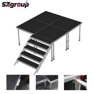 Scène portable en aluminium certifiée TUV, podium pour défilés de <span class=keywords><strong>mode</strong></span>, marches, escaliers, scène portable pour les événements de <span class=keywords><strong>concert</strong></span> - Product Image 2