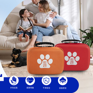 Botiquín de Primeros Auxilios para Perros y Gatos, Bolsa Médica Veterinaria, Suministros Médicos de Emergencia, <span class=keywords><strong>Manual</strong></span>, Tela de Nailon Resistente, Color Rojo, Marca Kebon Lifetime - Product Image 4