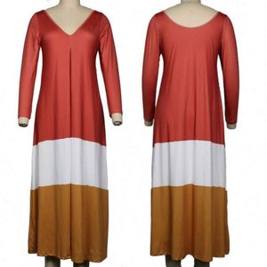 Abito lungo Maxi con stampa Sexy Casual per giovani donne - Product Image 5