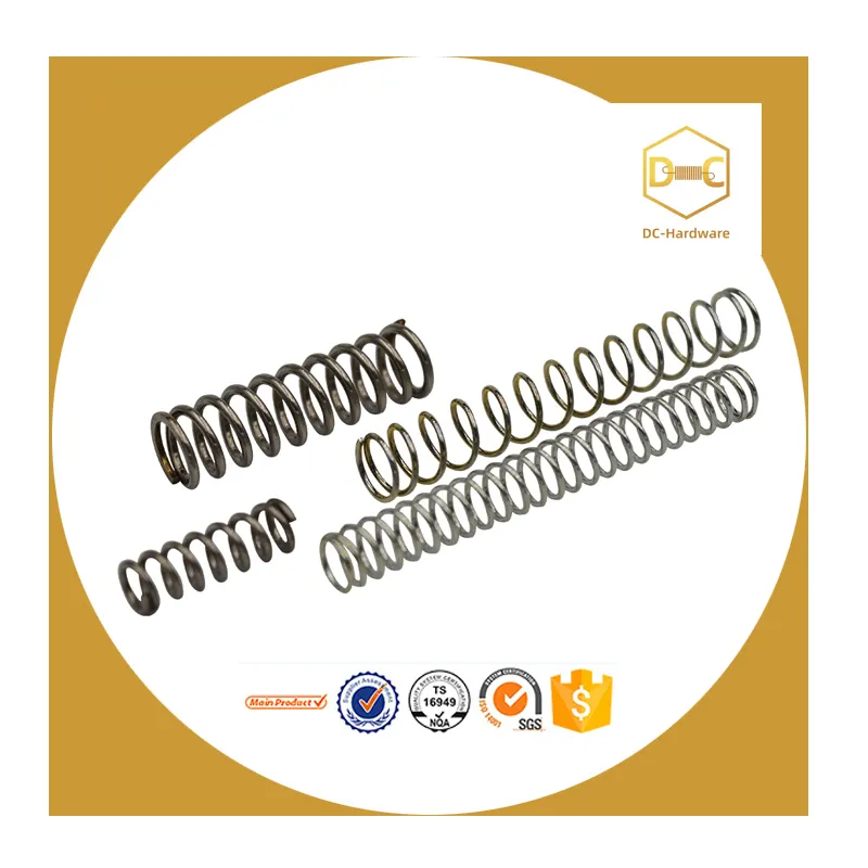 Resorte de compresión de bobina de acero inoxidable, espiral helicoidal de alta resistencia, grande, personalizado
