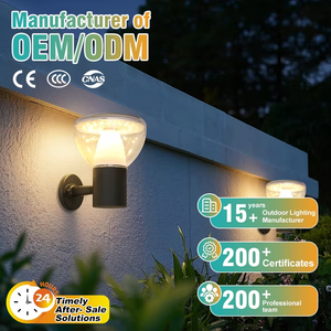 Lampe murale solaire LED <span class=keywords><strong>pour</strong></span> cours, villas, parcs, communautés, fabrication en usine, fonte d'aluminium, commande par bouton PC - Product Image 2