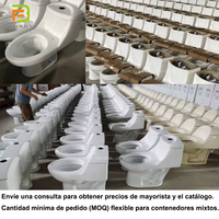 Ensemble de sanitaires contemporains en céramique avec chasse d'eau à siphon, WC monobloc, miroir et meuble sous-vasque